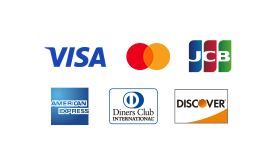 Visa/Mastercard/JCB/American Express/Diners Club/Discover